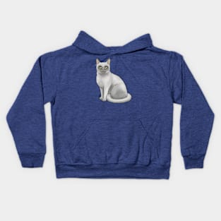 Burmese Cat - Platinum Kids Hoodie